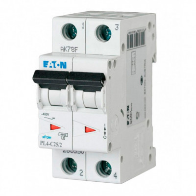Автоматический выключатель 40А 2Р Eaton PL4-C40/2