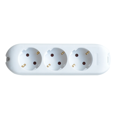 (W) Smart Колодка 3х местная 16А с з/к 5330 IN HOME