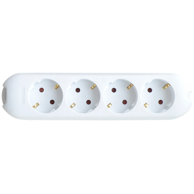 (W) Smart Колодка 4-х местная 16А с з/к 5340 IN HOME