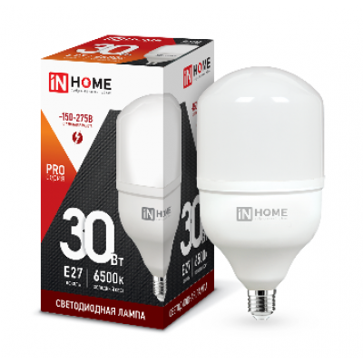 Лампа светодиодная HP-PRO VC 30Вт Е27 холодный 2850Лм IN HOME (A5910)